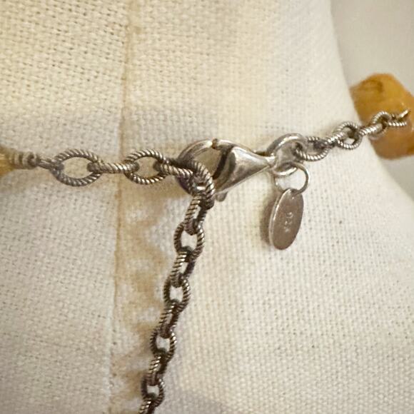 silpada N1296 Chunky Stone Necklace Retired * flaw Boho Bohemian - Picture 8 of 12